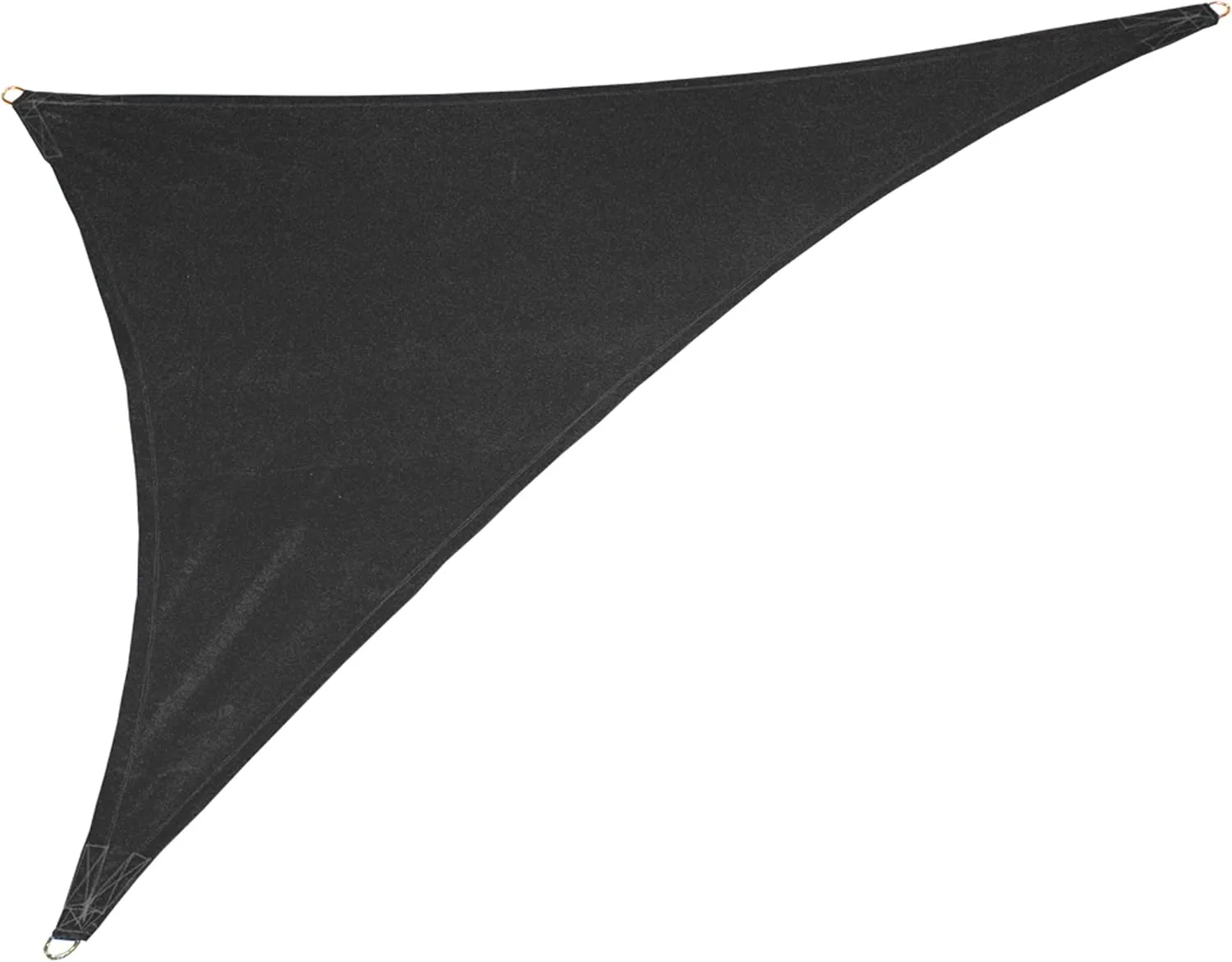 Coolaroo Custom Triangle Shade Sail,Charcoal, 18 by 18 by 18-Feet
