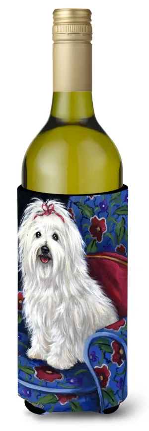 Coton De Tulear Royalty Wine Bottle Hugger PPP3079LITERK