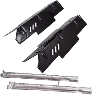 Criditpid Grill Parts for Dyna-Glo DGF350CSP, DGF350CSP-D Grill Models. Grill Heat Plate Shields, Burner Tubes Replacement for Dynaglo DGF350CSP.