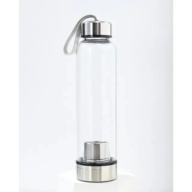 Crystal Elixir Glass Water Bottle