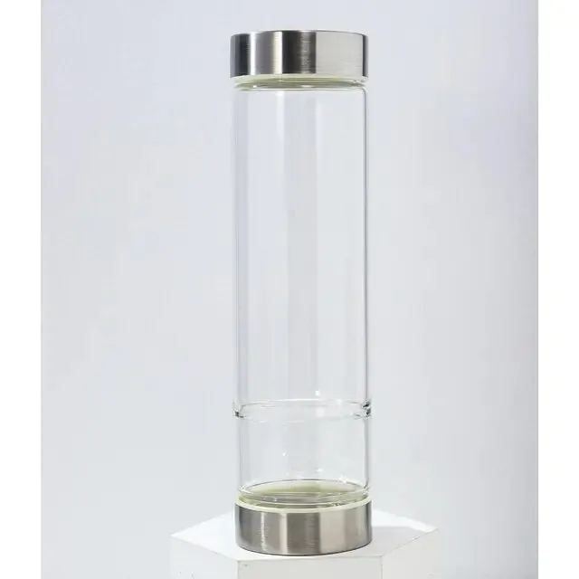 Crystal Elixir Glass Water Bottle