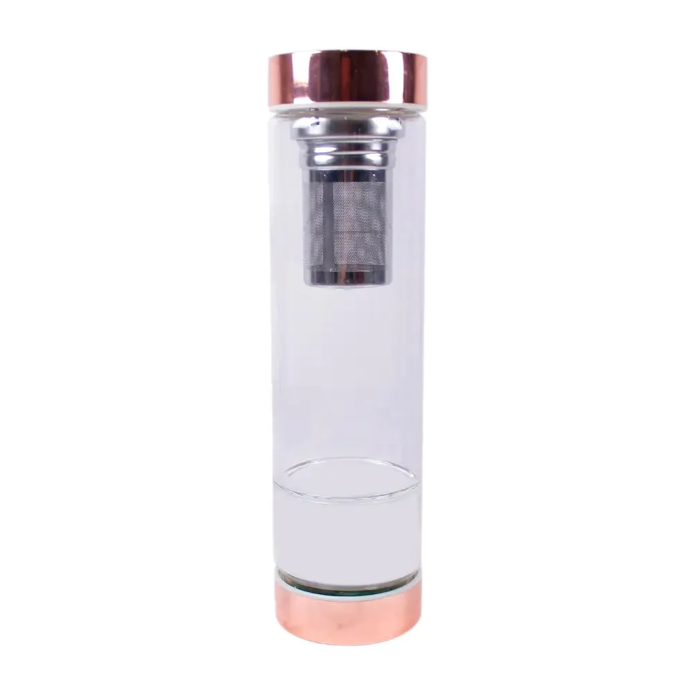 Crystal Elixir Glass Water Bottle