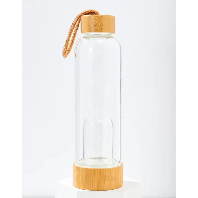 Crystal Elixir Glass Water Bottle