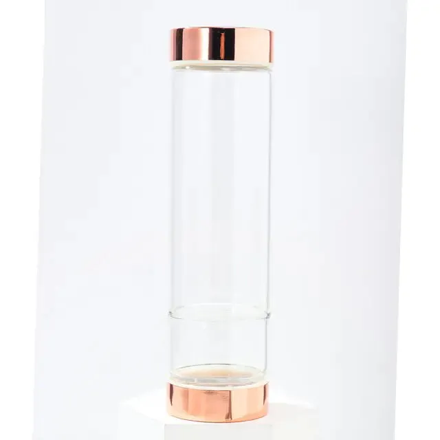 Crystal Elixir Glass Water Bottle