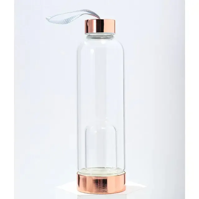 Crystal Elixir Glass Water Bottle