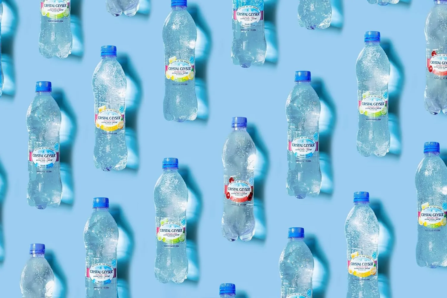 Crystal Geyser Sparkling Orange Alpine Natural Spring Water, 24-Pack, 16.9oz Bottles, Zero Calories and No Sweeteners, Naturally Flavored, Bottled at The Source
