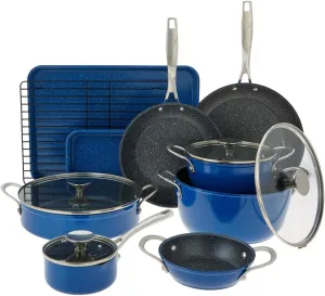 Curtis Stone 14-piece Stacking Cookware Set (Renewed)