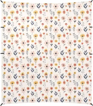 Cute Flower Beach Canopy UPF50 Easy Setup Shade Sun Shelter with Carrying Bag for Camping, Picnics, Backyard