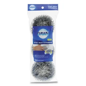 Dawn® Ultra Steel Scrubbers, Gray/silver, 3/pack