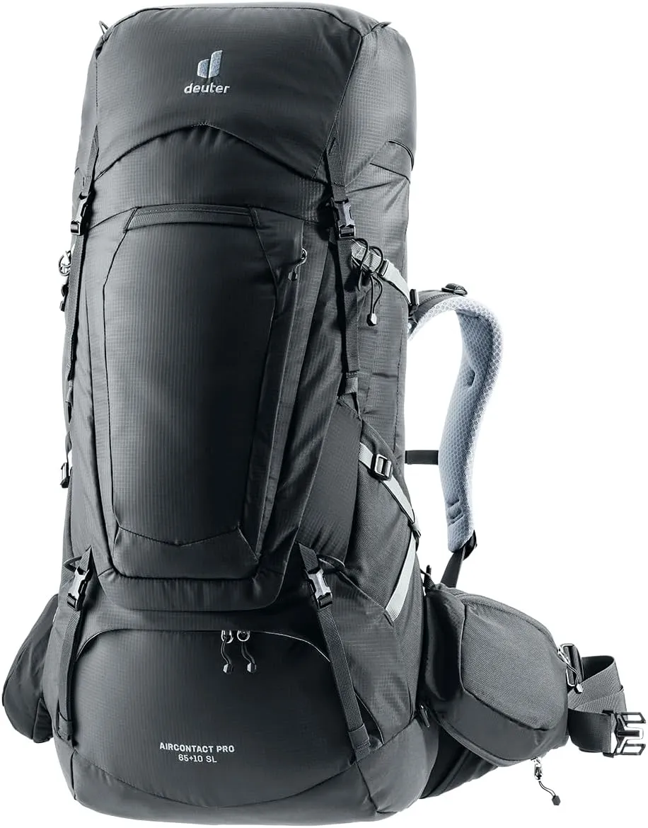 Deuter Women’s Aircontact Pro 65 10L SL Hiking Backpack with Narrow Fit, 65 10 Liters - Graphite