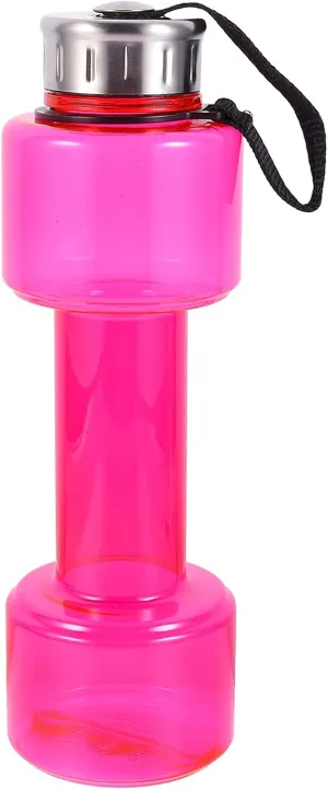 DOITOOL Collapsible Water Bottles Dumbbell Design Modern Leakproof Fitness Water Bottle Random Color