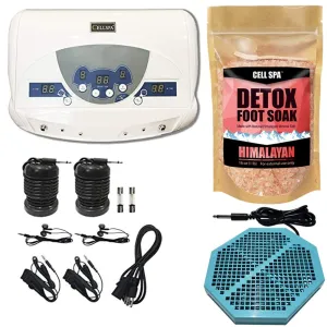 Dual Ionic Ion Detox Aqua Foot Spa Chi Cleanse Machine with Mp3 Music Player With Twice Powerful CS-900 Array (HIMALAYAN)