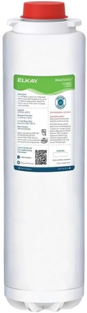 Elkay 71300C WaterSentry, Microplastics Certified Reduction Replacement Filter