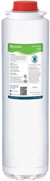 Elkay 71300C WaterSentry, Microplastics Certified Reduction Replacement Filter