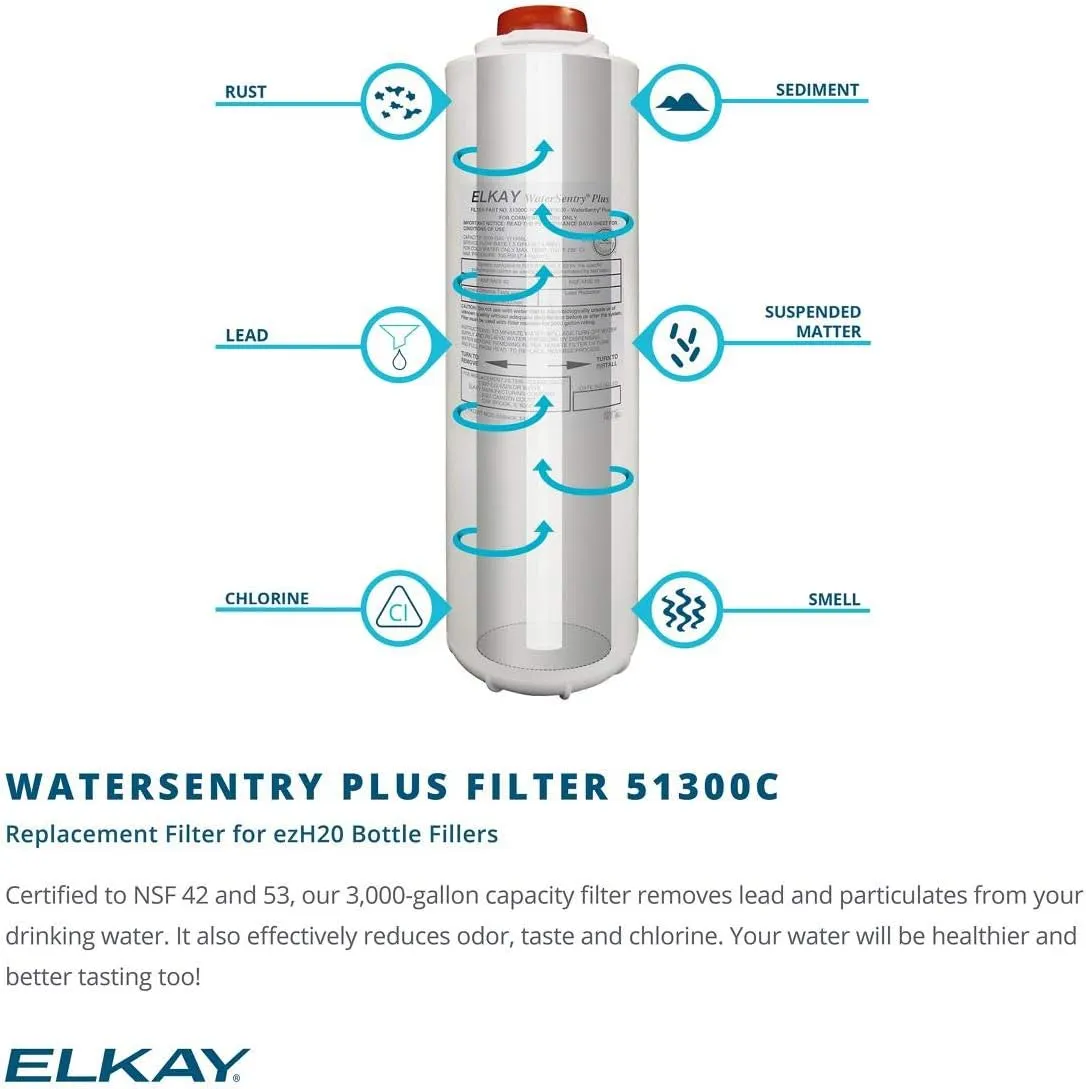 Elkay EZH2O Bottle Filling Station, & Bi-Level High Efficiency Vandal-Resistant Cooler, Filtered 8 GPH Stainless