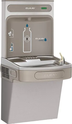 Elkay EZS8WSLK EZH2O Bottle Filling Station with Single ADA Cooler, Non-Filtered 8 GPH, 46.30 x 18.30 x 19.00 inches, Light Gray Granite