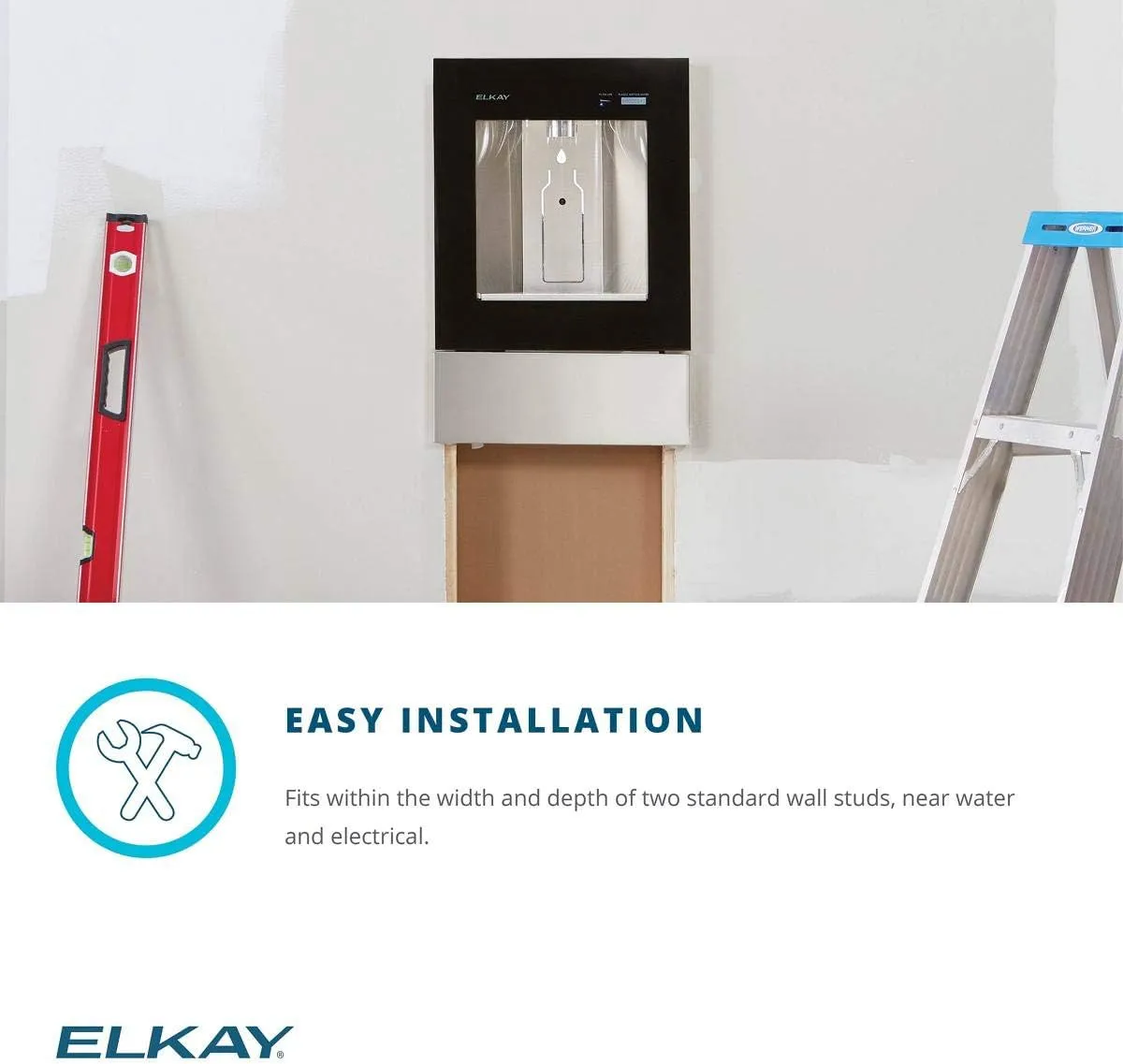 Elkay LBWD06WHK ezH2O Liv Built-in Filtered Water Dispenser, Remote Chiller, Aspen White