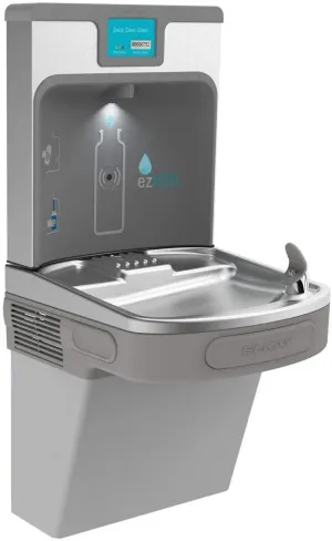 Elkay LZS8WSLP Enhanced ezH2O Bottle Filling Station & Single ADA Cooler Filtered Refrigerated Light Gray