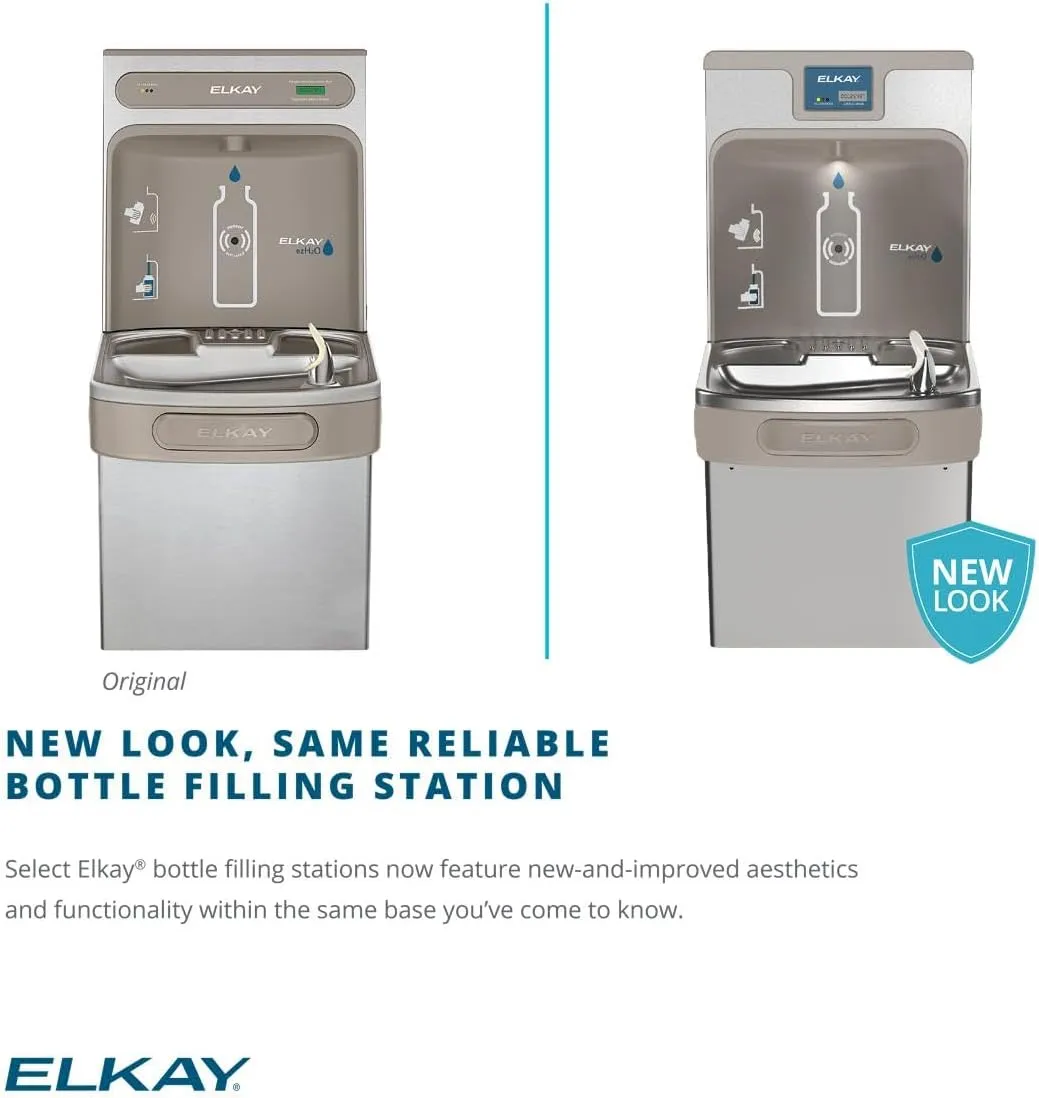 Elkay LZSTL8WSVRSK ezH2O Bottle Filling Station with Versatile Bi-Level ADA Cooler Filtered Refrigerated Stainless