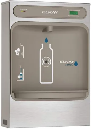 Elkay LZWSSM EZH2O Bottle Filling Station Surface Mount, Filtered Non-Refrigerated Stainless, 25.44 x 17.94 x 8.19 inches, Stainless Steel
