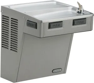 Elkay Wall Mount Mechanical Activation ADA Cooler Filtered Refrigerated Light Gray Granite