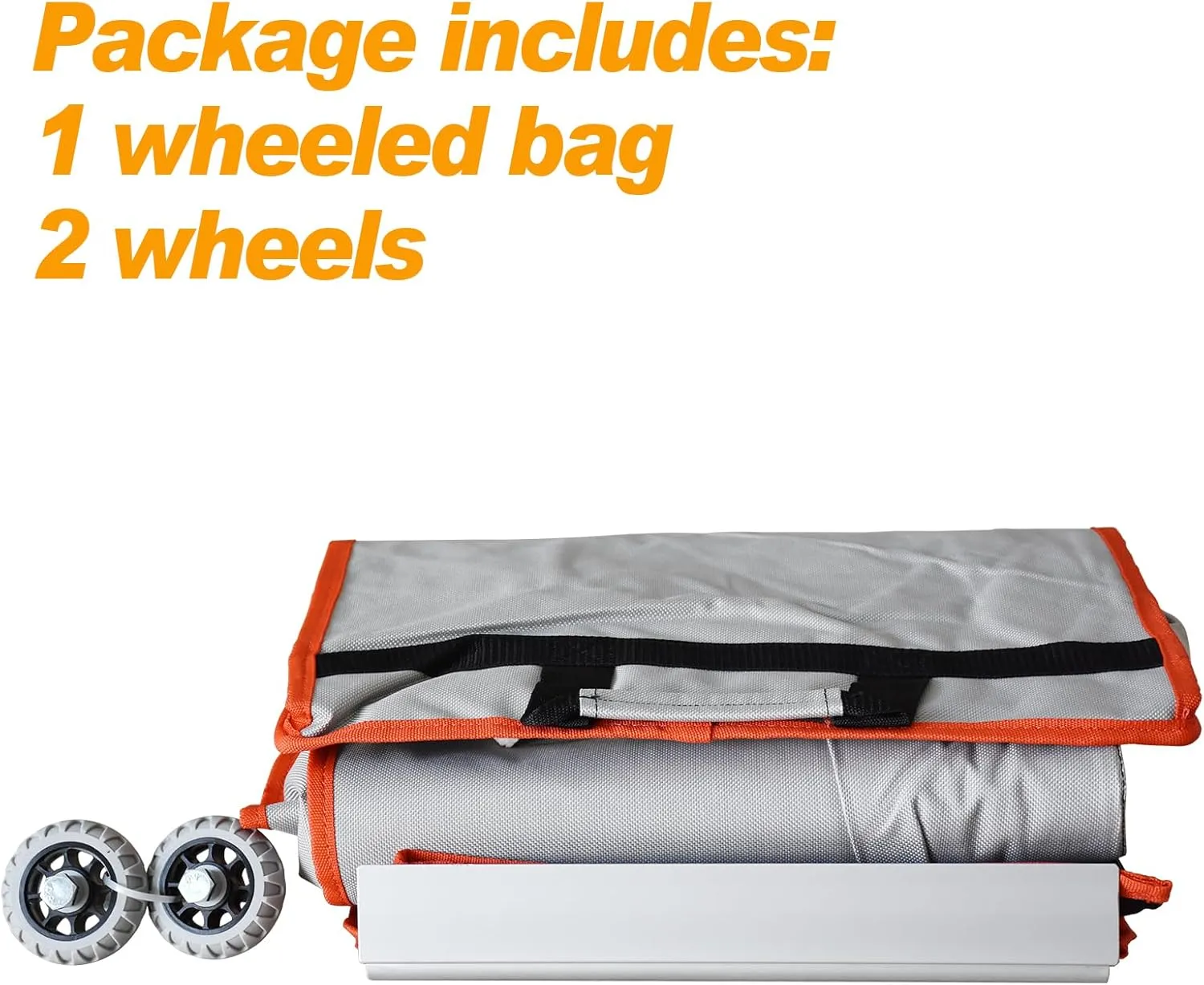 Eurmax USA Heavy Duty Wheeled Roller Bag Pop up Canopy Tent Universal Rolling Storage Bag for 10x15 Canopy Instant Tent (Grey)
