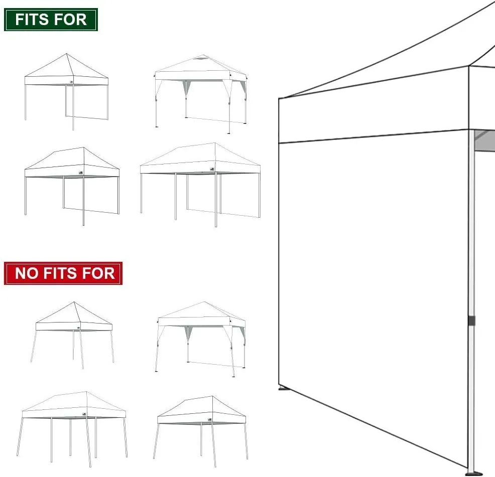 Eurmax USA Instant Canopy SunWall 10x10 Canopy Wall Sidewall Canopy Tent Sidewalls for Pop Up Canopy Tent,1 Pack Sidewall Only (Blue)