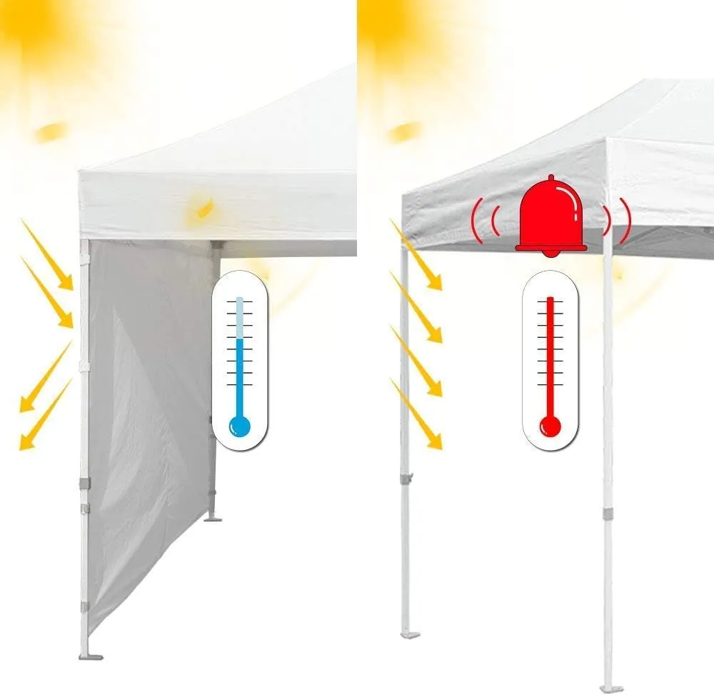 Eurmax USA Instant Canopy SunWall 10x10 Canopy Wall Sidewall Canopy Tent Sidewalls for Pop Up Canopy Tent,1 Pack Sidewall Only (Blue)