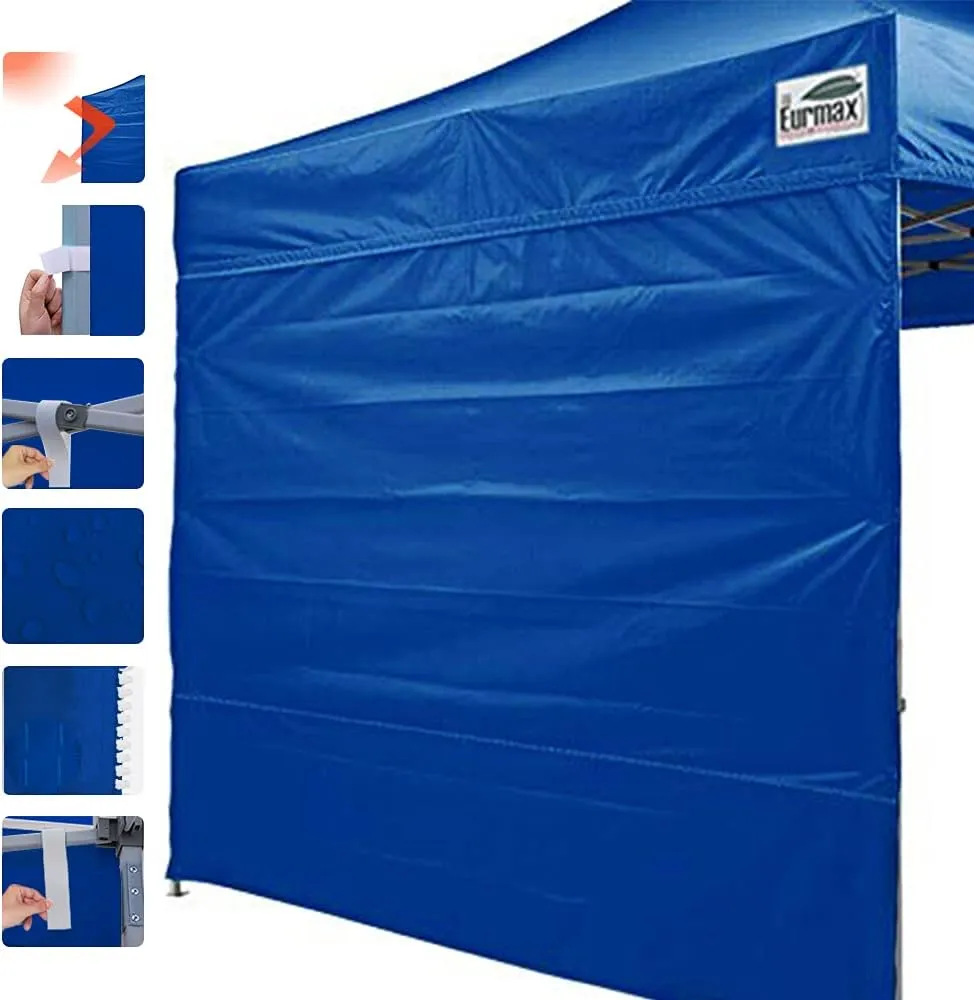 Eurmax USA Instant Canopy SunWall 10x10 Canopy Wall Sidewall Canopy Tent Sidewalls for Pop Up Canopy Tent,1 Pack Sidewall Only (Blue)