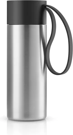 Eva Solo | To Go Cup 12oz | Double walled thermo cup with vacuum | Danish Design & Functionality | Black
