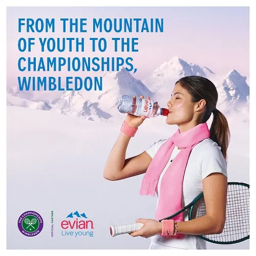 Evian Still Natural Mineral Water 1L