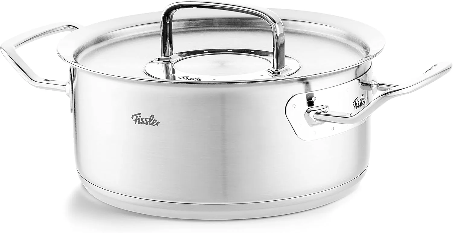 Fissler Original-Profi Collection Stainless Steel 2.7 Quart Rondeau with Metal Lid