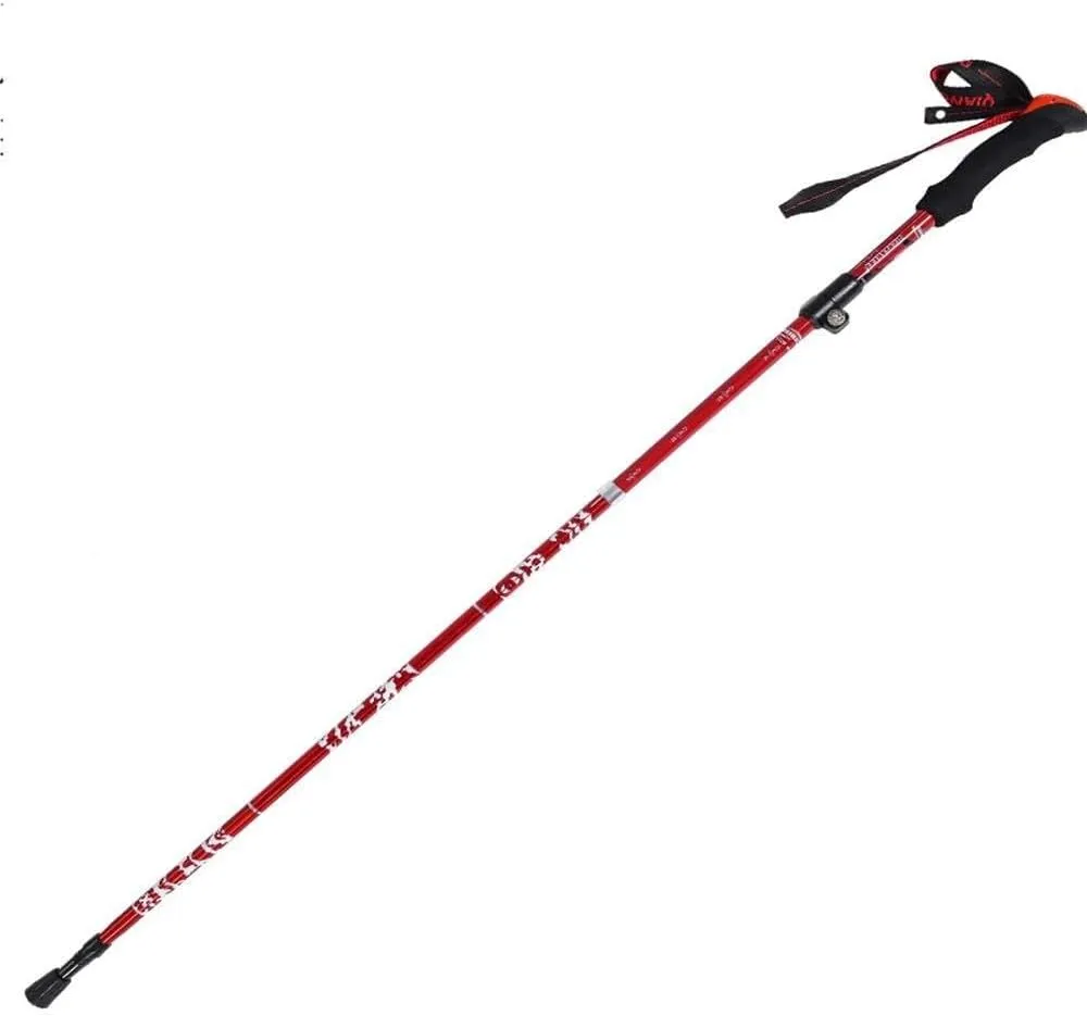 Five-Fold Carbon Fiber Trekking Poles – Ultralight, Collapsible, Adjustable Hiking Sticks with Secure Lock, Grip, Tungsten Tips – Ideal for Backpacking & Walking