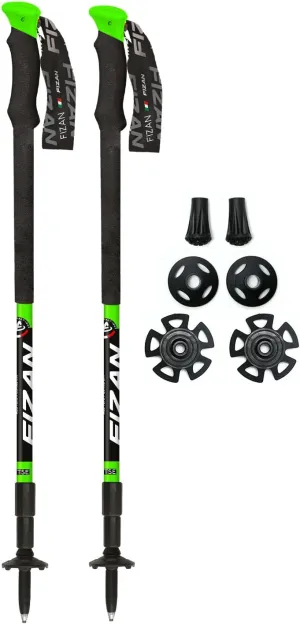 Fizan Lhotse - 8.1 oz Ultralight Adjustable Trekking Poles for Touring, Walking, Hiking, and Skiing