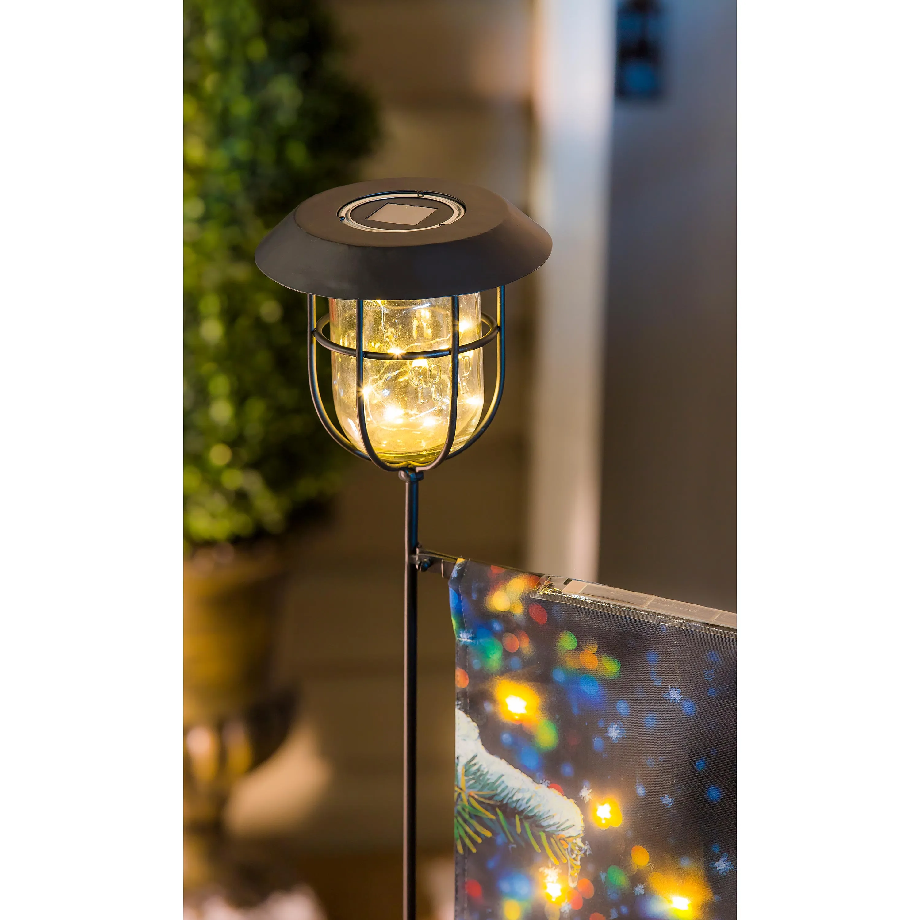Flag Price-reduced Stand Lantern Garden Solar Intelligent
