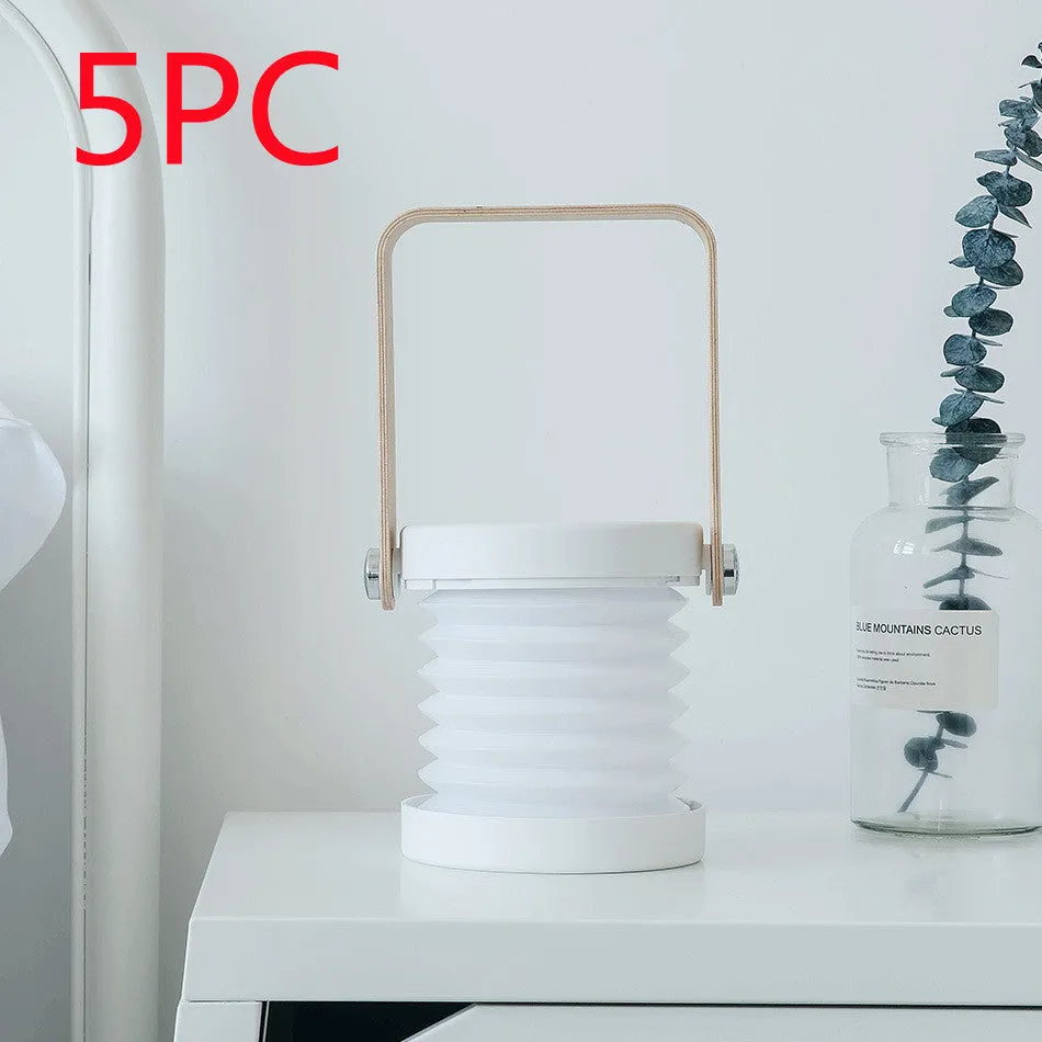 Foldable LED Bedside Lamp - Touch, USB Rechargeable, 3 Brightness Levels