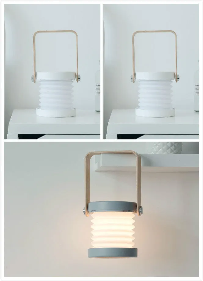 Foldable LED Bedside Lamp - Touch, USB Rechargeable, 3 Brightness Levels