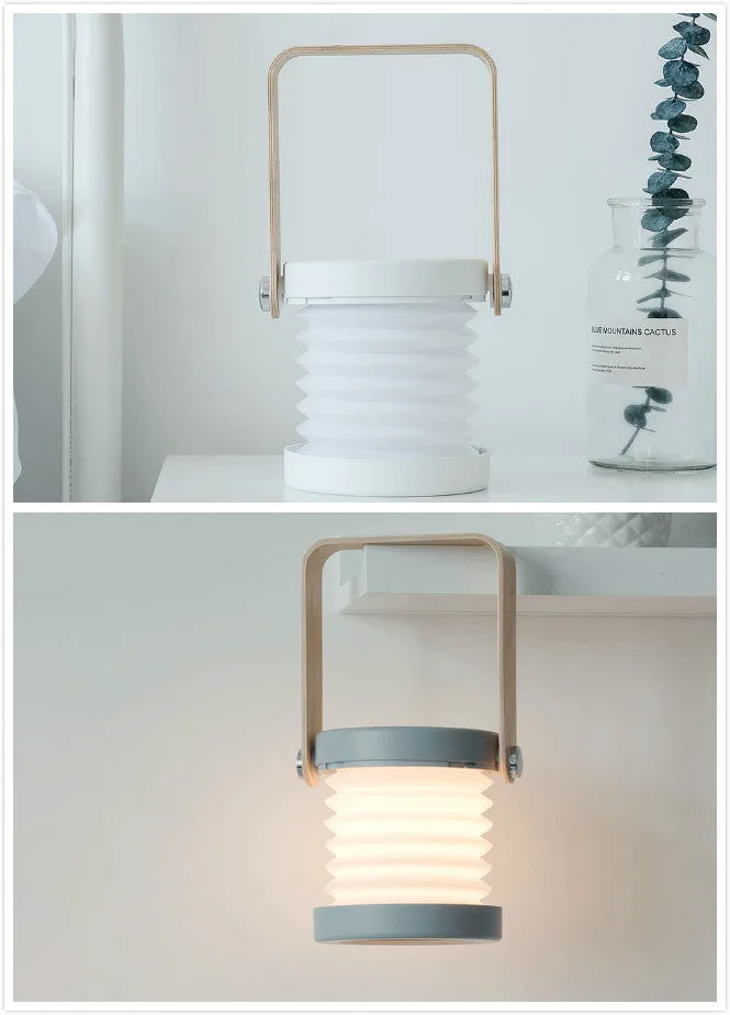 Foldable LED Bedside Lamp - Touch, USB Rechargeable, 3 Brightness Levels