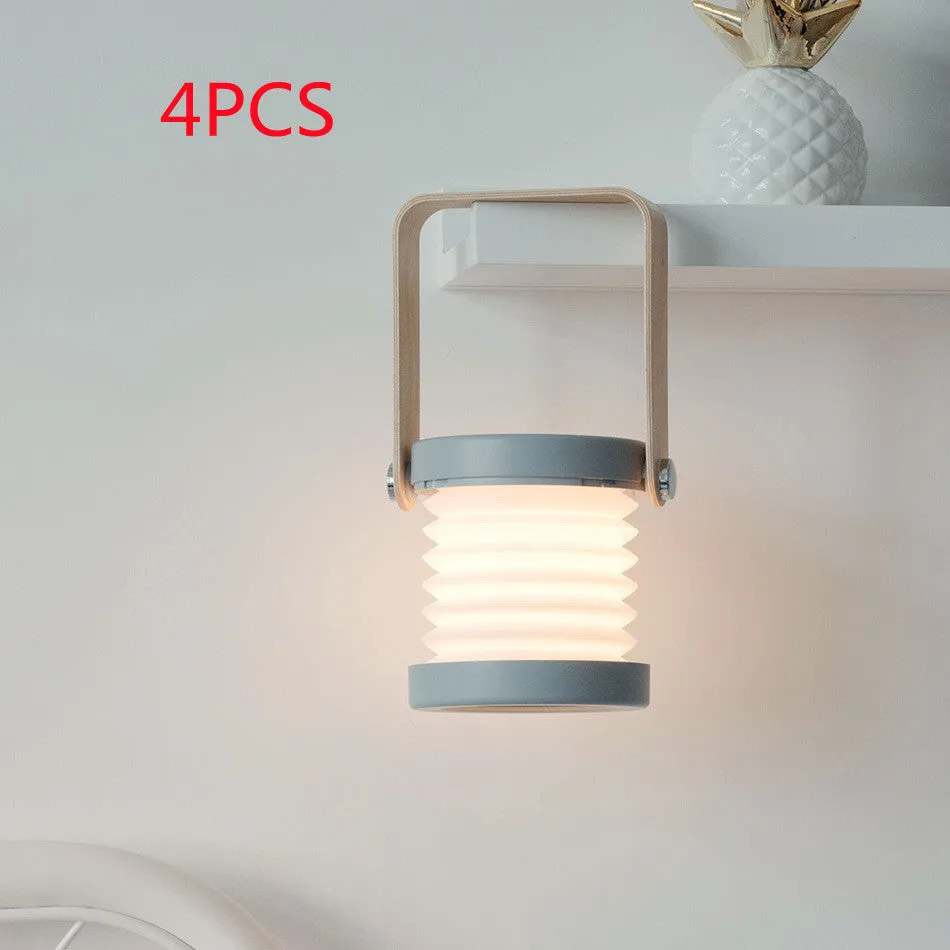 Foldable LED Bedside Lamp - Touch, USB Rechargeable, 3 Brightness Levels