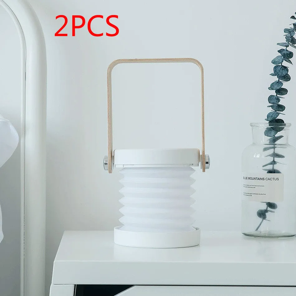 Foldable LED Bedside Lamp - Touch, USB Rechargeable, 3 Brightness Levels