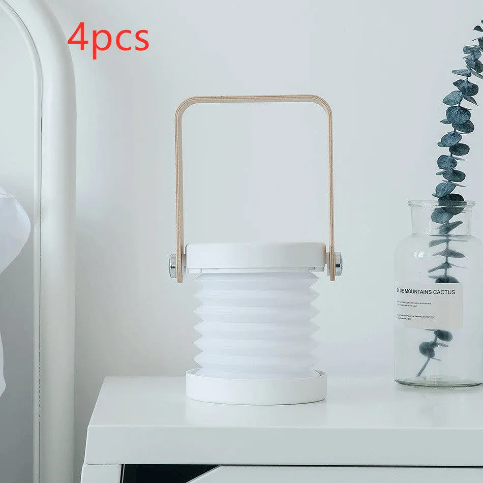 Foldable LED Bedside Lamp - Touch, USB Rechargeable, 3 Brightness Levels