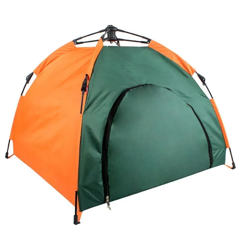 Foldable Outdoor Pet Tent - Automatic Setup, Rainproof & Sunscreen  for Cats and Dogs