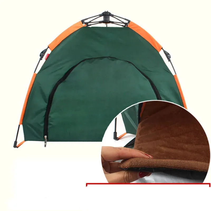 Foldable Outdoor Pet Tent - Automatic Setup, Rainproof & Sunscreen  for Cats and Dogs