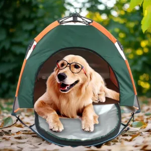 Foldable Outdoor Pet Tent - Automatic Setup, Rainproof & Sunscreen  for Cats and Dogs