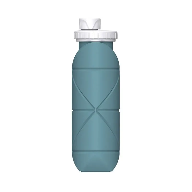 Foldable Silicone Water Bottle – Leakproof, Shatter-Resistant, 600ml