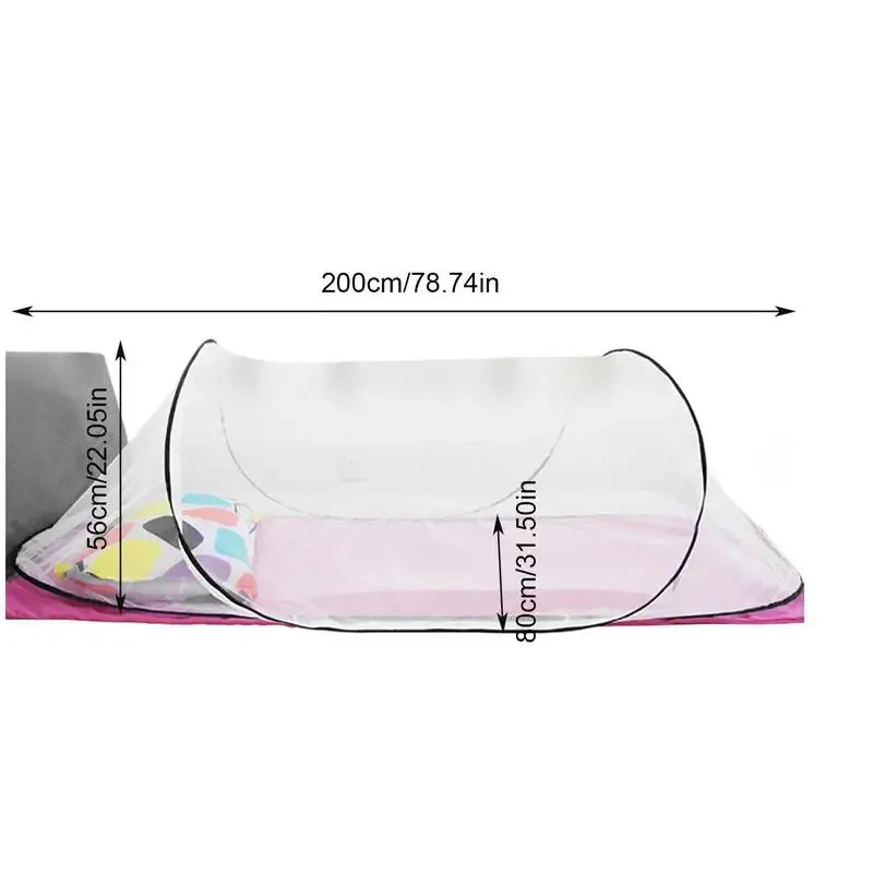 Folding Bed Tent Portable Mosquito Net Outdoor Hiking Travelling Indoor Dormitory Mesh Tent