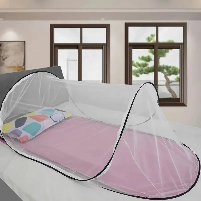 Folding Bed Tent Portable Mosquito Net Outdoor Hiking Travelling Indoor Dormitory Mesh Tent