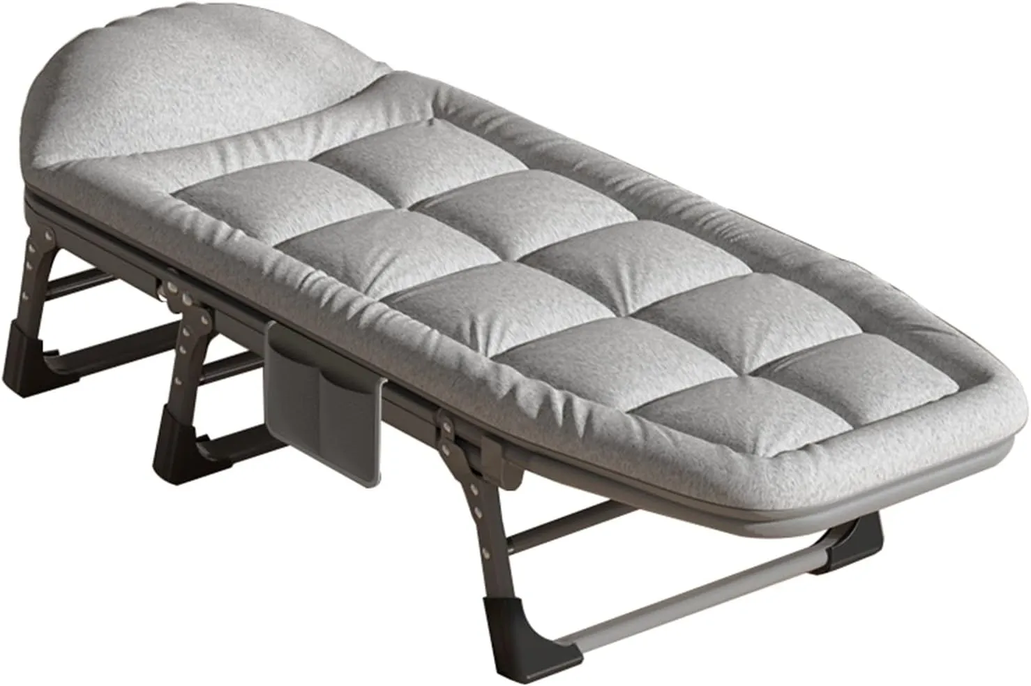 Folding Camping Cot, 4Position Folding Chaise Lounge Chairs Outdoor, Camp Bed for Outdoor, Home, Office, Supports 330 Lbs, for Office/Home Nap/Outdoor Travel