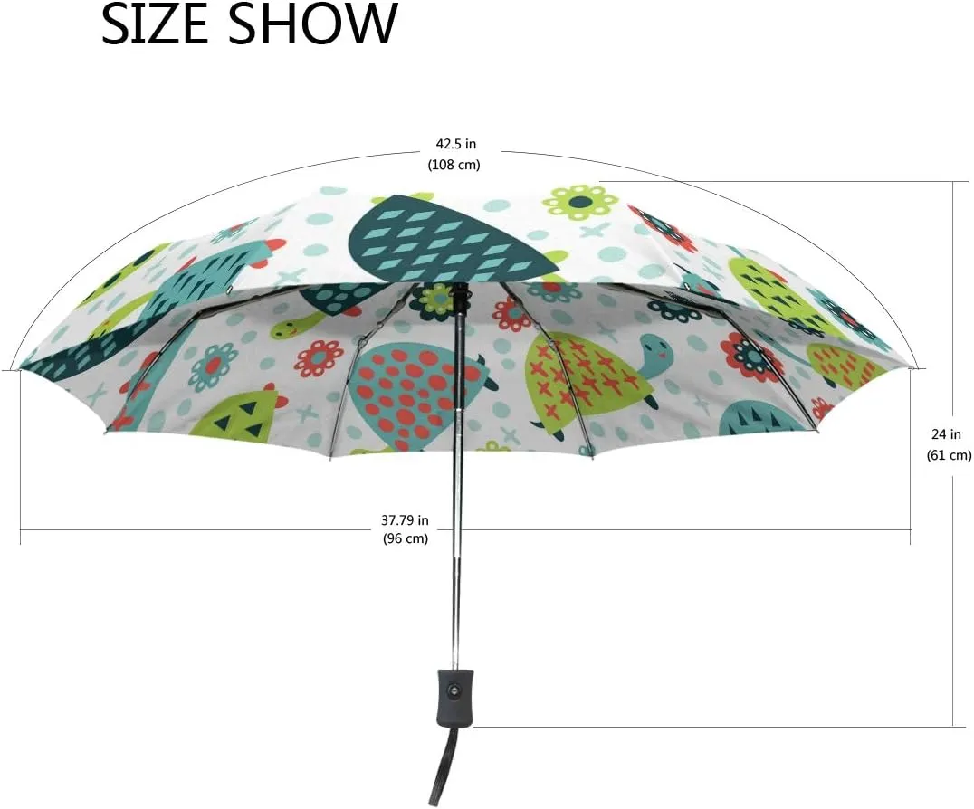 FORMRS Zebra Stripe Umbrella, Auto Open Umbrella Compact Folding Sun Rain Protection, Windproof for Kids Women Men