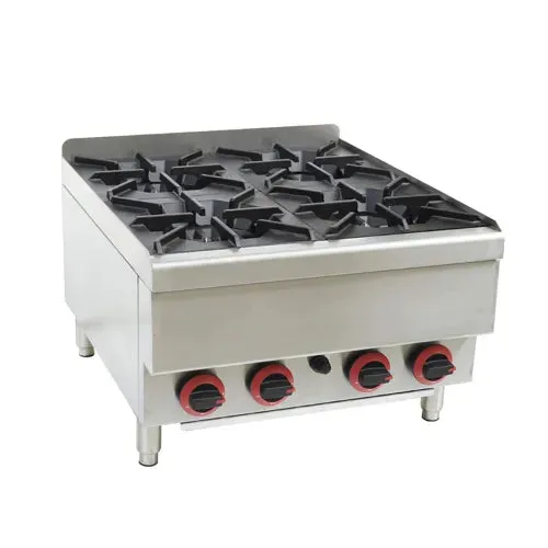 GASMAX Benchtop LPG 4 Burner Cooktop JUS-TR-4LPG.